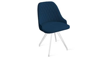 Кухонный стул Гранд К4 (Белый матовый/Велюр Confetti Blue) в Сыктывкаре