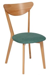 Обеденный стул MAXI (Макси), бук/ткань 86x48,5x54,5 Морская волна/ натуральный бук (2 шт) арт.11773 в Сыктывкаре