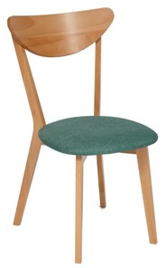 Обеденный стул MAXI (Макси), бук/ткань 86x48,5x54,5 Морская волна/ натуральный бук арт.19590 в Сыктывкаре