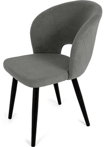 Обеденный стул Мишель, ноги R38 черные/велюр T180 Светло-серый в Сыктывкаре