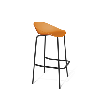Барный стул SHT-ST19/S29 (оранжевый/черный муар) в Сыктывкаре