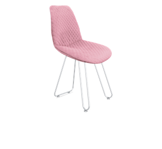 Обеденный стул SHT-ST29-С22 / SHT-S106 (розовый зефир/хром лак) в Сыктывкаре
