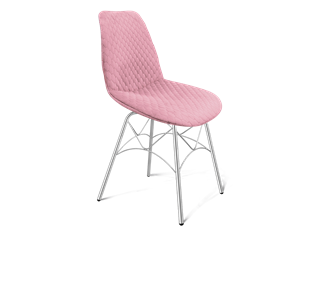 Обеденный стул SHT-ST29-С22 / SHT-S107 (розовый зефир/хром лак) в Сыктывкаре