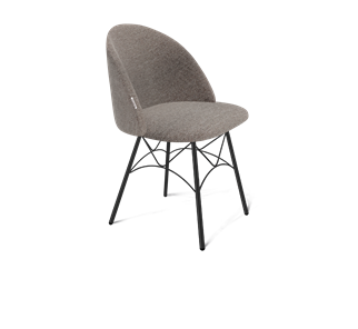 Обеденный стул SHT-ST35 / SHT-S107 (тростниковый сахар/черный муар) в Сыктывкаре