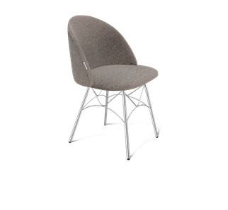 Обеденный стул SHT-ST35 / SHT-S107 (тростниковый сахар/хром лак) в Сыктывкаре