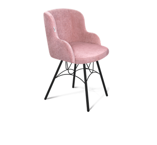 Обеденный стул SHT-ST39 / SHT-S100 (пыльная роза/черный муар) в Сыктывкаре