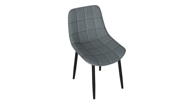 Обеденный стул Boston (Черный муар/Велюр V003 темно-серый) в Сыктывкаре