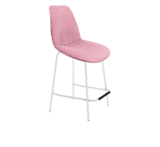 Полубарный стул SHT-ST29-С22 / SHT-S29P-1 (розовый зефир/белый муар) в Сыктывкаре