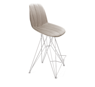 Полубарный стул SHT-ST29-С22 / SHT-S66-1 (лунный камень/хром лак) в Сыктывкаре