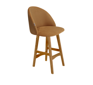 Полубарный стул SHT-ST35 / SHT-S65-1 (горчичный/светлый орех) в Сыктывкаре