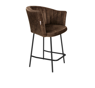 Полубарный стул SHT-ST42-1 / SHT-S29P-1 (кофейный трюфель/черный муар) в Сыктывкаре