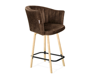 Полубарный стул SHT-ST42-1 / SHT-S94-1 (кофейный трюфель/прозрачный лак/черный муар) в Сыктывкаре