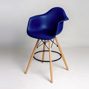 Барный стул DSL 330 Wood bar (темно-синий) в Сыктывкаре