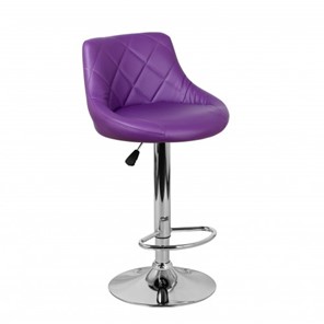 Барный стул Комфорт с мягкой спинкой WX-2396 экокожа фиолетовый в Сыктывкаре - предосмотр 1