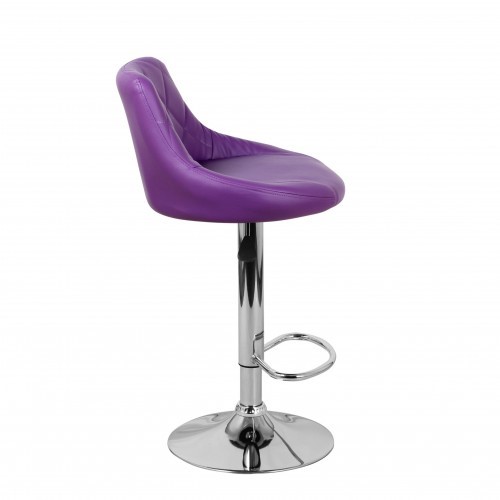 Барный стул Комфорт с мягкой спинкой WX-2396 экокожа фиолетовый в Сыктывкаре - изображение 3
