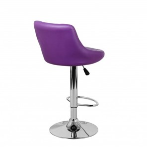 Барный стул Комфорт с мягкой спинкой WX-2396 экокожа фиолетовый в Сыктывкаре - предосмотр 4