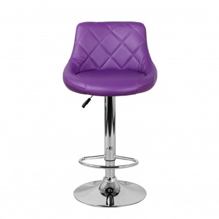 Барный стул Комфорт с мягкой спинкой WX-2396 экокожа фиолетовый в Сыктывкаре - изображение