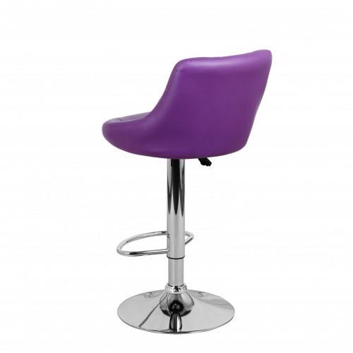 Барный стул Комфорт с мягкой спинкой WX-2396 экокожа фиолетовый в Сыктывкаре - изображение 6