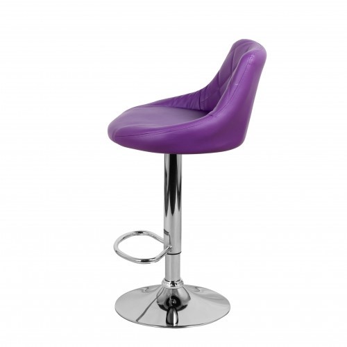 Барный стул Комфорт с мягкой спинкой WX-2396 экокожа фиолетовый в Сыктывкаре - изображение 7