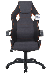 Офисное кресло Brabix Techno Pro GM-003 (ткань, черное/серое, вставки оранжевые) в Сыктывкаре - предосмотр