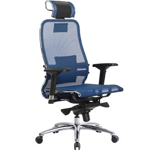 Офисное кресло Samurai S-3.04, синий в Сыктывкаре - предосмотр