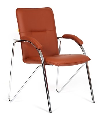 Компьютерное кресло CHAIRMAN 850 Экокожа Terra 111 коричневая в Сыктывкаре - изображение