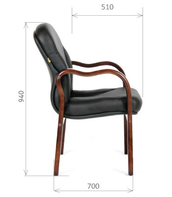 Офисное кресло CHAIRMAN 658 Натуральная кожа черный в Сыктывкаре - изображение 2