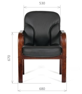 Офисное кресло CHAIRMAN 658 Натуральная кожа черный в Сыктывкаре - изображение 1