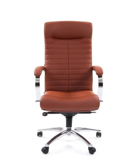 Кресло CHAIRMAN 480 Экокожа Terra 111 (коричневая) в Сыктывкаре - изображение 1
