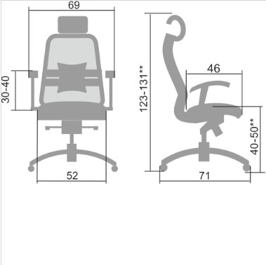 Компьютерное кресло Samurai S-3.04, серый в Сыктывкаре - изображение 4