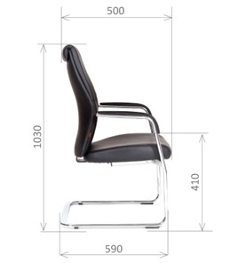 Офисное кресло CHAIRMAN Vista V Экокожа премиум черная в Сыктывкаре - предосмотр 2