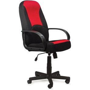 Кресло компьютерное BRABIX "City EX-512", ткань черная/красная, TW, 531408 в Сыктывкаре