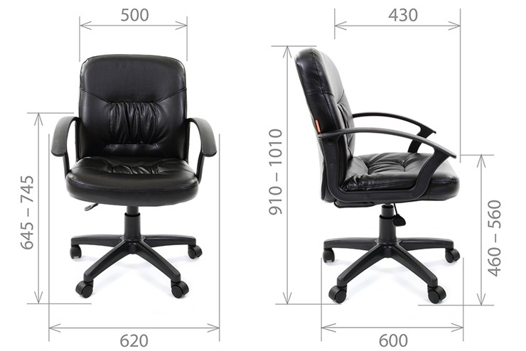 Офисное кресло CHAIRMAN 651 ЭКО черное в Сыктывкаре - изображение 3