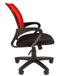 Кресло компьютерное CHAIRMAN 696 black Сетчатый акрил DW69 красный в Сыктывкаре - предосмотр 1
