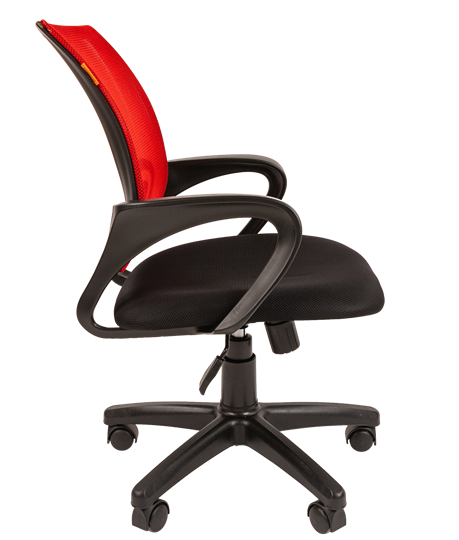 Кресло компьютерное CHAIRMAN 696 black Сетчатый акрил DW69 красный в Сыктывкаре - изображение 1