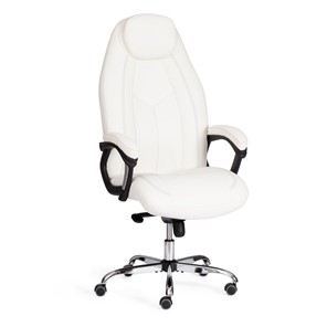 Кресло офисное BOSS Lux, кож/зам, белый, арт.21152 в Сыктывкаре