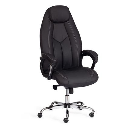 Компьютерное кресло BOSS Lux, кож/зам, черный, арт.21151 в Сыктывкаре - изображение