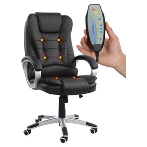 Компьютерное кресло BRABIX "Comfort MS-003", 6 массажных модулей, экокожа, черное, 532521 в Сыктывкаре