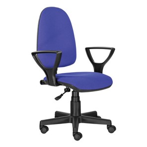 Компьютерное кресло Brabix Prestige Ergo MG-311 (регулируемая эргономичная спинка, ткань, черно-синее) 531876 в Сыктывкаре