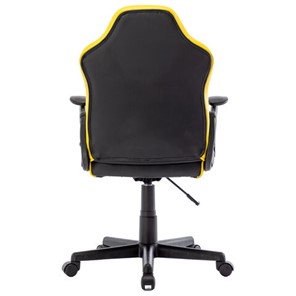 Кресло компьютерное BRABIX "Shark GM-203", экокожа, черное/желтое, 532514 в Сыктывкаре - предосмотр 3