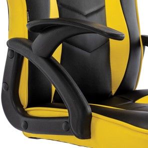 Кресло компьютерное BRABIX "Shark GM-203", экокожа, черное/желтое, 532514 в Сыктывкаре - предосмотр 6