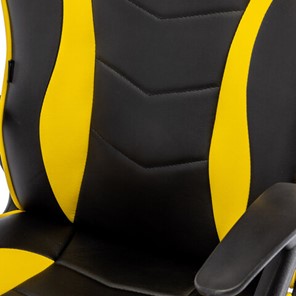 Кресло компьютерное BRABIX "Shark GM-203", экокожа, черное/желтое, 532514 в Сыктывкаре - предосмотр 9