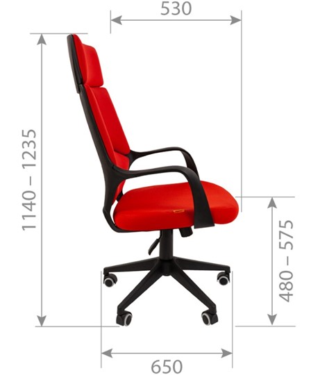 Компьютерное кресло CHAIRMAN 525, серое в Сыктывкаре - изображение 2