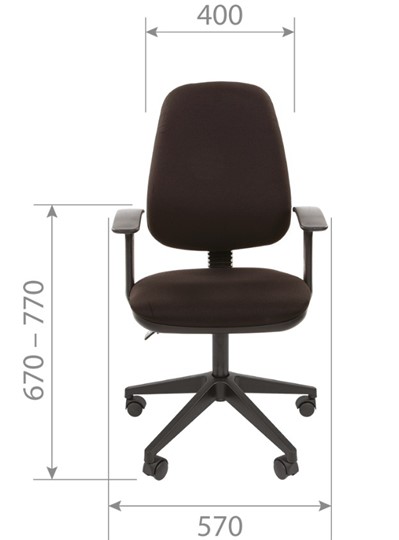 Офисное кресло CHAIRMAN 661 Ткань стандарт 15-13 серая в Сыктывкаре - изображение 3