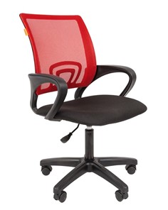 Кресло офисное CHAIRMAN 696 black LT, красное в Сыктывкаре