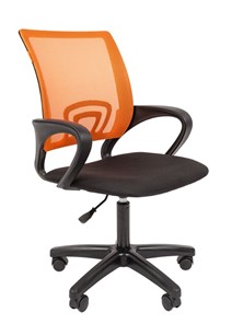 Компьютерное кресло CHAIRMAN 696 black LT, оранжевый в Сыктывкаре