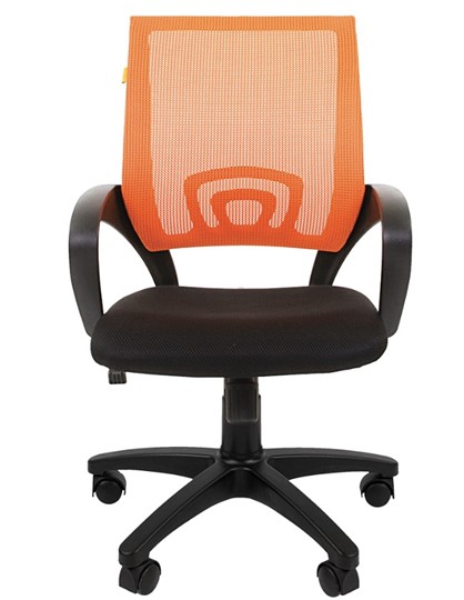 Кресло CHAIRMAN 696 black Сетчатый акрил DW66 оранжевый в Сыктывкаре - изображение 4