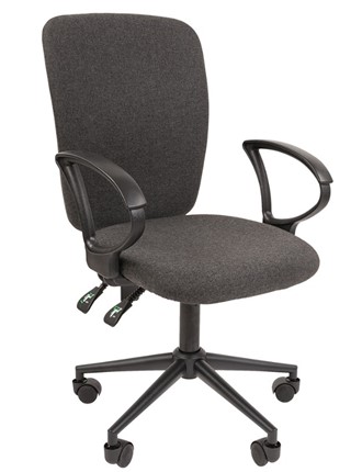 Кресло компьютерное CHAIRMAN 9801 BLACK, серое в Сыктывкаре - изображение