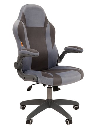 Компьютерное кресло CHAIRMAN Game 55 цвет TW голубой/серый в Сыктывкаре - изображение