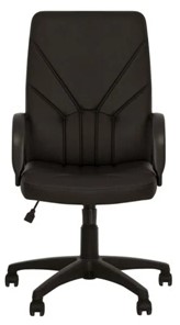 Офисное кресло MANAGER (PL64) экокожа ECO-30, черная в Сыктывкаре - предосмотр